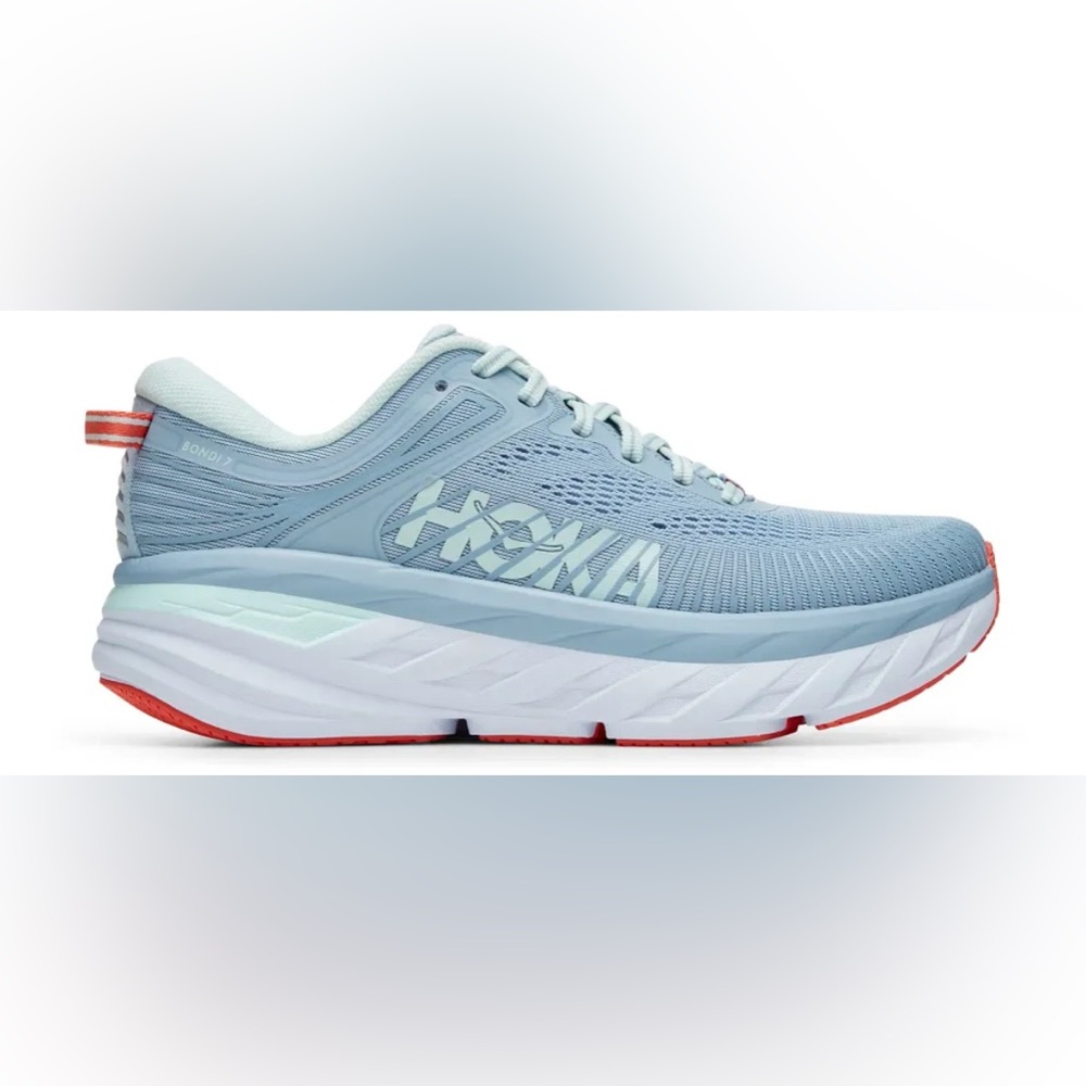 HOKA Women's Light Gray Cushioning Running Shoes